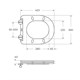 BELBAGNO Сиденье дюропласт, soft close, металлическое крепление, белый BB089SC - фото 328753