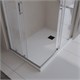 BELBAGNO Uno Поддон прямоугольный из искусственного мрамора в комплекте с сифоном с чёрной матовой декоративной накладкой, размер 100x80 см TRAY-MR-UNO-AH-100/80-35-W-NO - фото 328791