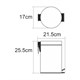 WASSERKRAFT K-633WHITE Ведро 3L, белый WASSERKRAFT 633W - фото 328992