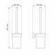 WASSERKRAFT Asphe K-77727 Щетка для унитаза подвесная, розовое золото WASSERKRAFT 77727 - фото 328996
