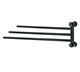 WASSERKRAFT K-1033BLACK Держатель полотенец тройной, черный WASSERKRAFT 1033B - фото 329057