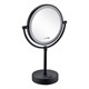 WASSERKRAFT K-1005BLACK Зеркало с LED-подсветкой двухстороннее, стандартное и с 3-х кратным увеличением, черный WASSERKRAFT 1005BLACK - фото 329069