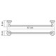 WASSERKRAFT Diemel K-2230 Держатель полотенец одинарный, хром WASSERKRAFT 2230 - фото 329088