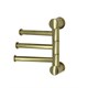 WASSERKRAFT K-1053BRUSHED GOLD Держатель полотенец тройной, золото WASSERKRAFT 1053BG - фото 329126