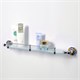 WASSERKRAFT Diemel K-2244 Полка стеклянная с бортиком, хром WASSERKRAFT 2244 - фото 329135