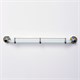 WASSERKRAFT Diemel K-2244 Полка стеклянная с бортиком, хром WASSERKRAFT 2244 - фото 329137