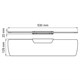 WASSERKRAFT Glan K-5124 Полка стеклянная, черный WASSERKRAFT 5124 - фото 329174