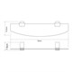 WASSERKRAFT K-3224 Полка стеклянная, черный WASSERKRAFT 3224 - фото 329190