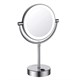 WASSERKRAFT K-1005 Зеркало с LED-подсветкой двухстороннее, стандартное и с 3-х кратным увеличением, хром WASSERKRAFT 1005 - фото 329379