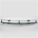 WASSERKRAFT Dill K-3944 Полка стеклянная с бортиком, хром WASSERKRAFT 3944 - фото 329388