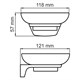 WASSERKRAFT Glan K-5129 Мыльница, черный WASSERKRAFT 5129 - фото 329482