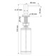 WASSERKRAFT K-1499 Встраиваемый дозатор для мыла, никель WASSERKRAFT 1499 - фото 329521