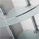 WASSERKRAFT K-3122 Полка стеклянная двойная, хром WASSERKRAFT 3122 - фото 329544