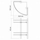 WASSERKRAFT K-3122 Полка стеклянная двойная, хром WASSERKRAFT 3122 - фото 329546