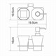 WASSERKRAFT Leine K-5089 Держатель стакана и дозатора, хром WASSERKRAFT 5089 - фото 329590