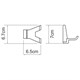 WASSERKRAFT Lopau K-6023D Крючок двойной, хром WASSERKRAFT 6023D - фото 329630