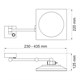 WASSERKRAFT K-1008 Зеркало с LED-подсветкой, 3-х кратным увеличением, хром WASSERKRAFT 1008 - фото 329699