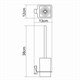 WASSERKRAFT Leine K-5027 Щетка для унитаза подвесная, хром WASSERKRAFT 5027 - фото 329752