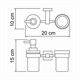 WASSERKRAFT Lippe K-6589 Держатель стакана и дозатора, хром WASSERKRAFT 6589 - фото 329782