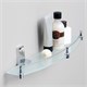WASSERKRAFT Lopau K-6044 Полка стеклянная с бортиком, хром WASSERKRAFT 6044 - фото 329784
