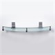 WASSERKRAFT Lopau K-6044 Полка стеклянная с бортиком, хром WASSERKRAFT 6044 - фото 329785