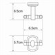 WASSERKRAFT Oder K-3023D Крючок двойной, хром WASSERKRAFT 3023D - фото 329918