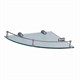 WASSERKRAFT K-544 Полка стеклянная угловая, хром WASSERKRAFT 544 - фото 329927