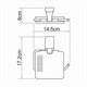 WASSERKRAFT Leine K-5025 Держатель туалетной бумаги, хром WASSERKRAFT 5025 - фото 329950