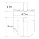 WASSERKRAFT Berkel K-6825 Держатель туалетной бумаги, хром WASSERKRAFT 6825 - фото 329954