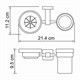 WASSERKRAFT Lippe K-6526 Держатель стакана и мыльницы, хром WASSERKRAFT 6526 - фото 330004