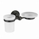 WASSERKRAFT Isar K-7326 Держатель стакана и мыльницы, темная бронза WASSERKRAFT 7326 - фото 330021