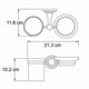 WASSERKRAFT Isar K-7326 Держатель стакана и мыльницы, темная бронза WASSERKRAFT 7326 - фото 330025