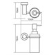 WASSERKRAFT Donau K-9499 Дозатор для жидкого мыла, хром WASSERKRAFT 9499 - фото 330077