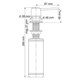 WASSERKRAFT K-1099 Встраиваемый дозатор для мыла, хром WASSERKRAFT 1099 - фото 330108