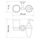 WASSERKRAFT Ammer K-7089 Держатель стакана и дозатора, никель WASSERKRAFT 7089 - фото 330165