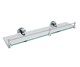 WASSERKRAFT Rhein K-6244 Полка стеклянная с бортиком, хром WASSERKRAFT 6244 - фото 330251