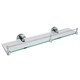 WASSERKRAFT Rhein K-6244 Полка стеклянная с бортиком, хром WASSERKRAFT 6244 - фото 330253