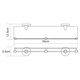 WASSERKRAFT Rhein K-6244 Полка стеклянная с бортиком, хром WASSERKRAFT 6244 - фото 330254