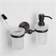WASSERKRAFT Isar K-7389 Держатель стакана и дозатора, темная бронза WASSERKRAFT 7389 - фото 330285