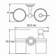 WASSERKRAFT Isar K-7389 Держатель стакана и дозатора, темная бронза WASSERKRAFT 7389 - фото 330288