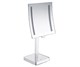 WASSERKRAFT K-1007 Зеркало с LED-подсветкой, 3-х кратным увеличением, хром WASSERKRAFT 1007 - фото 330305