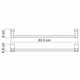 WASSERKRAFT Leine K-5030 Держатель полотенец одинарный, хром WASSERKRAFT 5030 - фото 330313