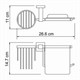 WASSERKRAFT Lippe K-6559 Держатель туалетной бумаги и освежителя, хром WASSERKRAFT 6559 - фото 330399
