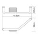 WASSERKRAFT K-1077Left Поручень для ванны, хром WASSERKRAFT 1077L - фото 330431