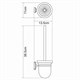 WASSERKRAFT Oder K-3027 Щетка для унитаза, хром WASSERKRAFT 3027 - фото 330439