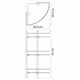 WASSERKRAFT K-3133 Полка стеклянная тройная, хром WASSERKRAFT 3133 - фото 330444