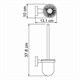WASSERKRAFT Lippe K-6527 Щетка для унитаза подвесная, хром WASSERKRAFT 6527 - фото 330487