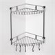 WASSERKRAFT K-1222 Полка металлическая двойная, хром WASSERKRAFT 1222 - фото 330548