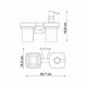 WASSERKRAFT Wern K-2589 Держатель стакана и дозатора, хром WASSERKRAFT 2589 - фото 330580