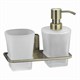 WASSERKRAFT Exter K-5289 Держатель стакана и дозатора, светлая бронза WASSERKRAFT 5289 - фото 330602